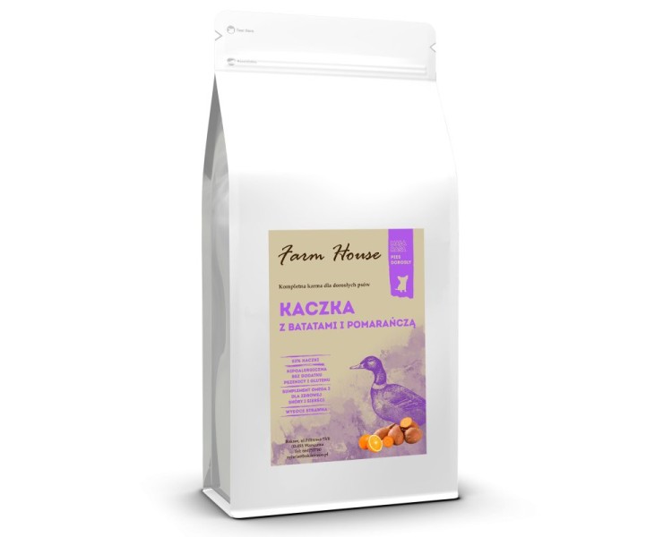 Farm House Small Breed Kaczka Bataty Pomarańcza 2 kg.