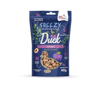 Syta Micha Liofilizowane przysmaki dla psa Kaczka ze śliwką FREEZY 40g